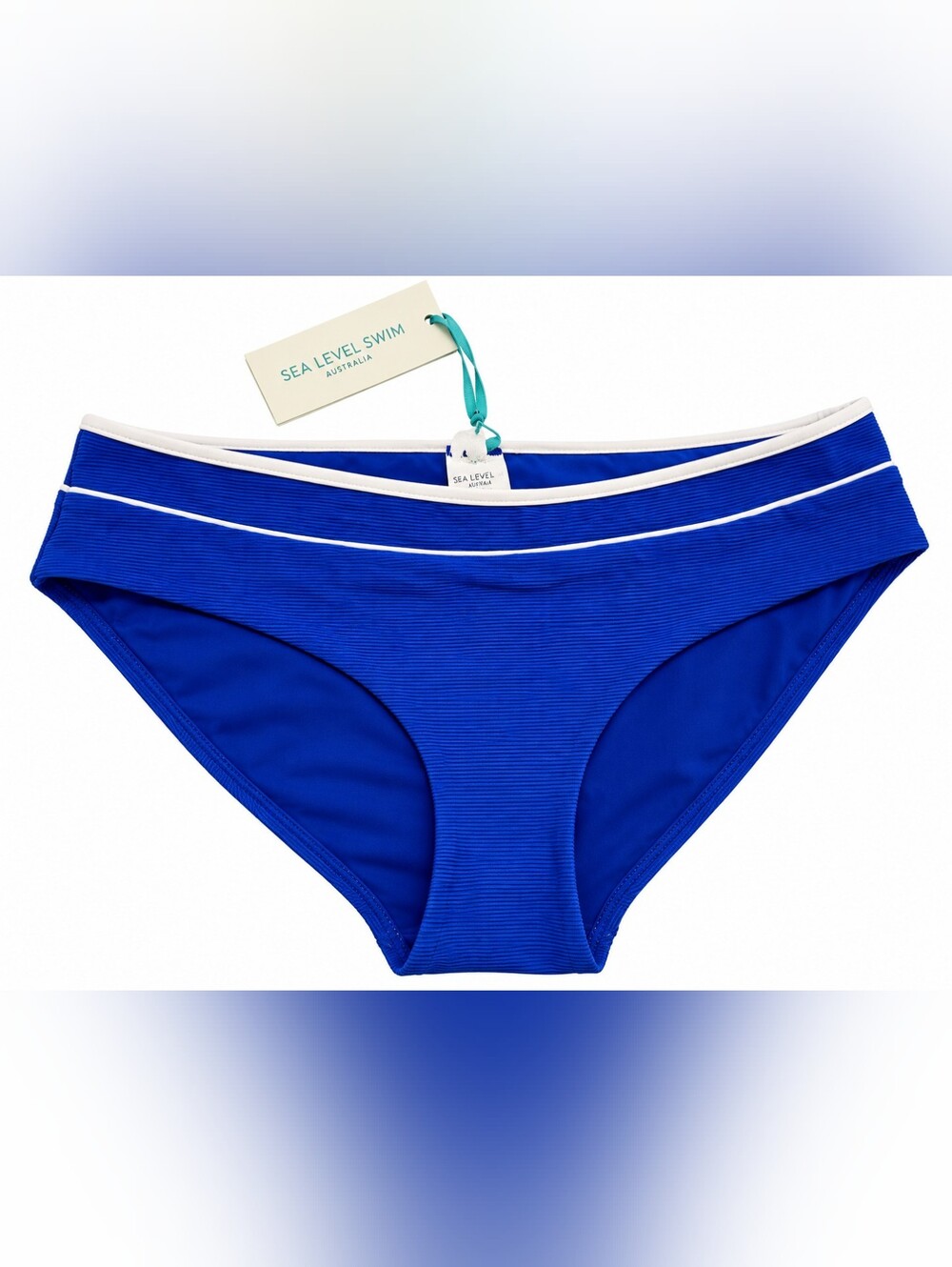 New NWT Sea Level Red Bikini Swim Bottom Essentials Retro High Waist Size US 6